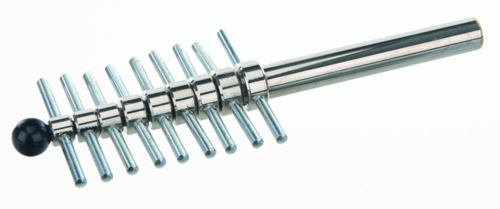 BOCHEM Cork Borer Set of 15 pcs. with Ejector, 5-22.5mm Ø Brass Nickel Plated