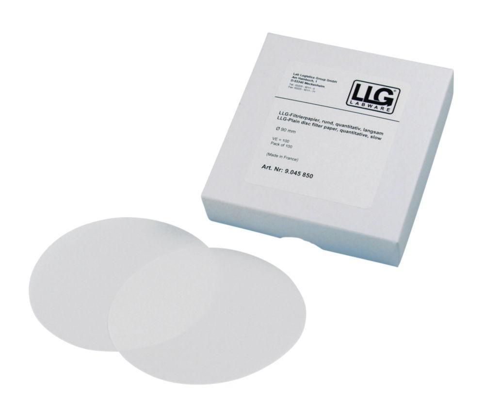 LLG Filter Circles 110mm Quantitative Very Slow, Pack of 100