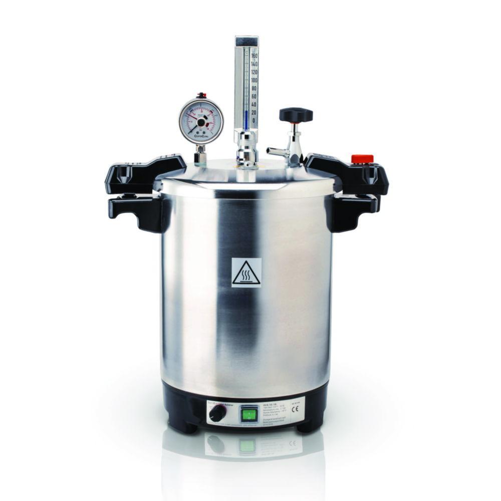CertoClav Benchtop Autoclave, Aluminium, Pressure up to 2.7 Bar, Heating Power 1600-1750 W, 12L GS, Capacity 12L, Diameter 240mm