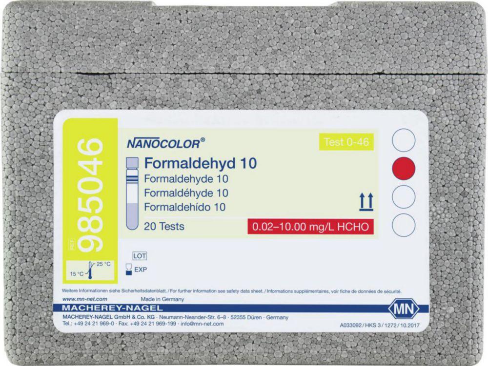 Macherey-Nagel Nanocolor Formaldehyde 10 Tube Test with Barcode, Pack of 20 Tests

