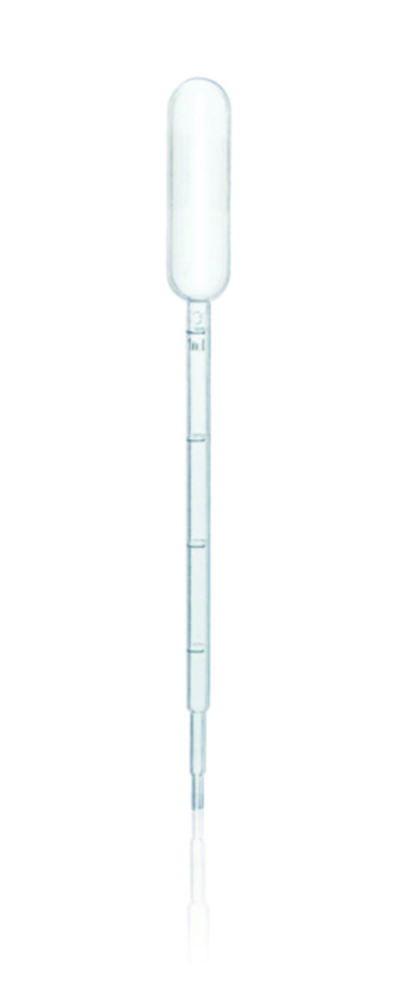 BRAND Pasteur Pipette PE-LD 1/0.25 mL, Suction Volume Max 4.4 mL, 25 Drops/mL, Pack of 500

