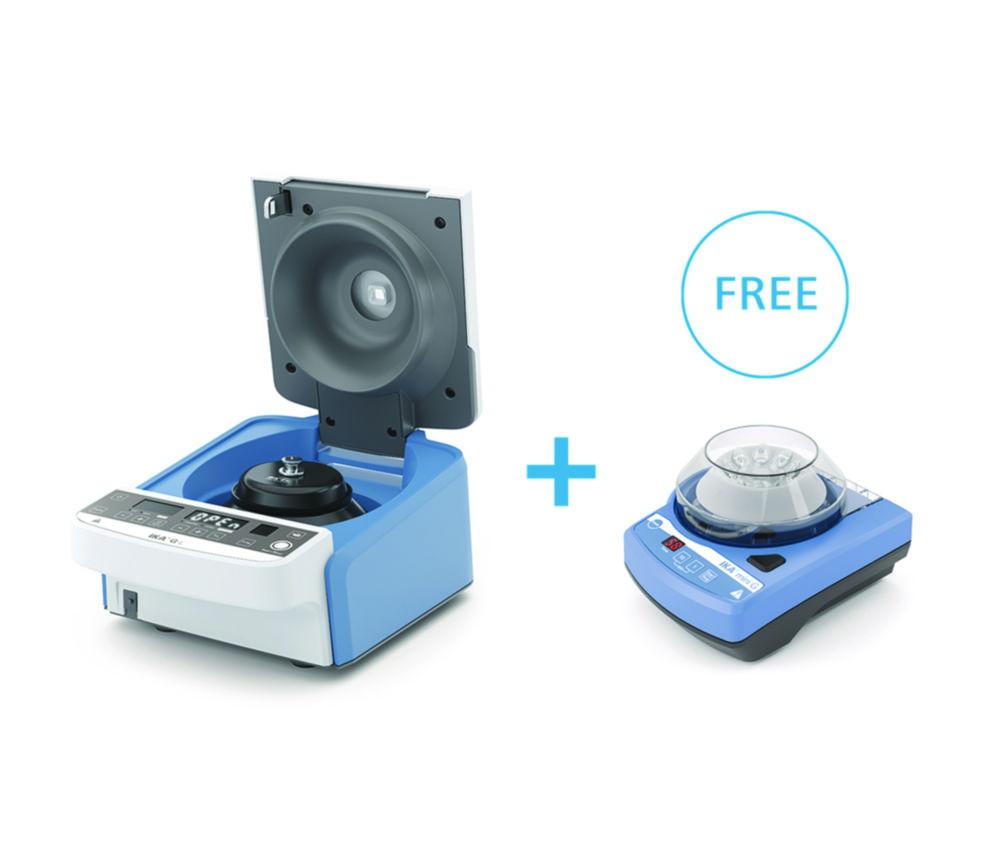 IKA Centrifuge Combo Solution Package UK IKA G-L Midi centrifuge (with 12 × 2 ml rotor) + IKA mini G Mini centrifuge UK power cable