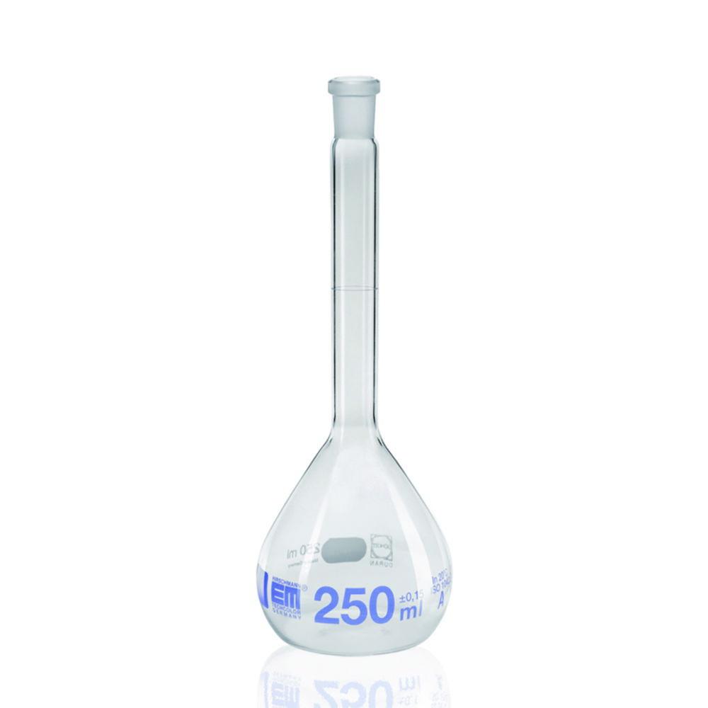 Hirschmann Volumetric Flask 25 ml, DURAN, KL. A NS 12/21, Without Plug with Batch Identification