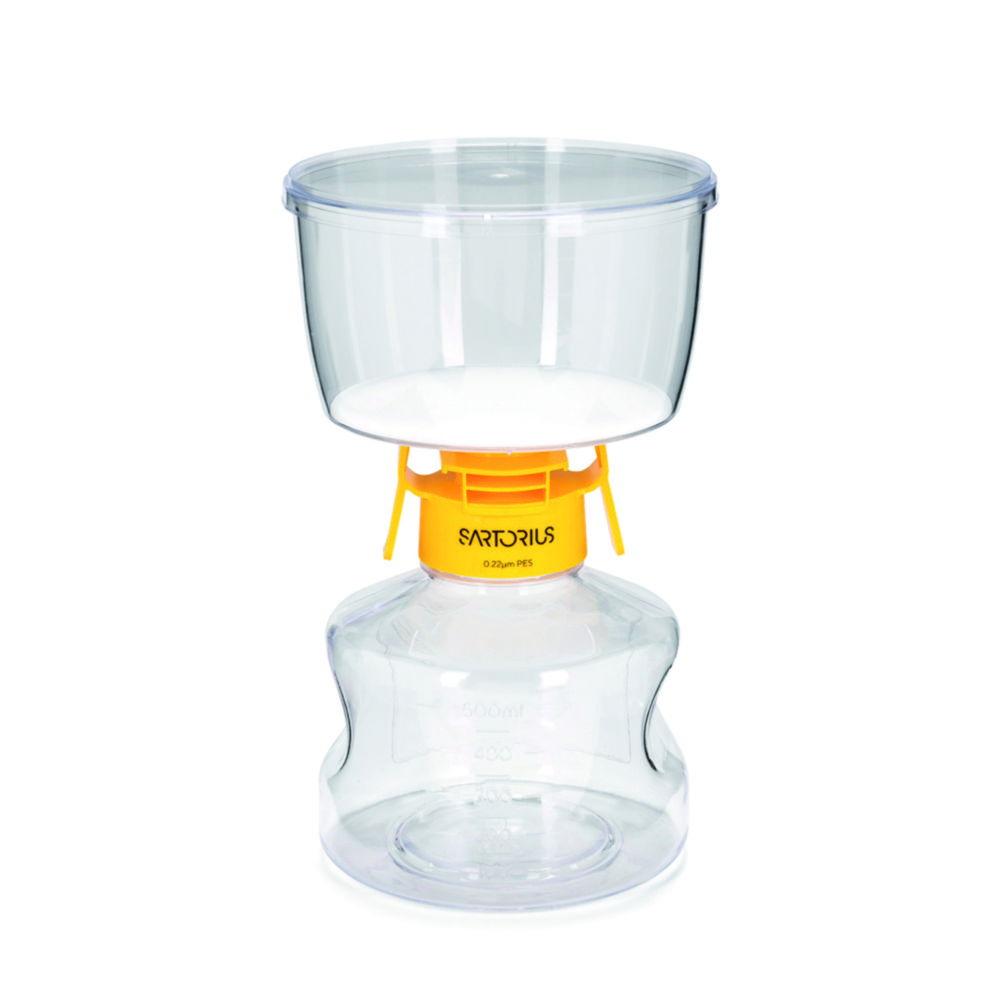 Sartorius Sartolab RF Vacuum Filtration Unit 500 mL PES, 0.22 µm, Sterile, Pack of 12