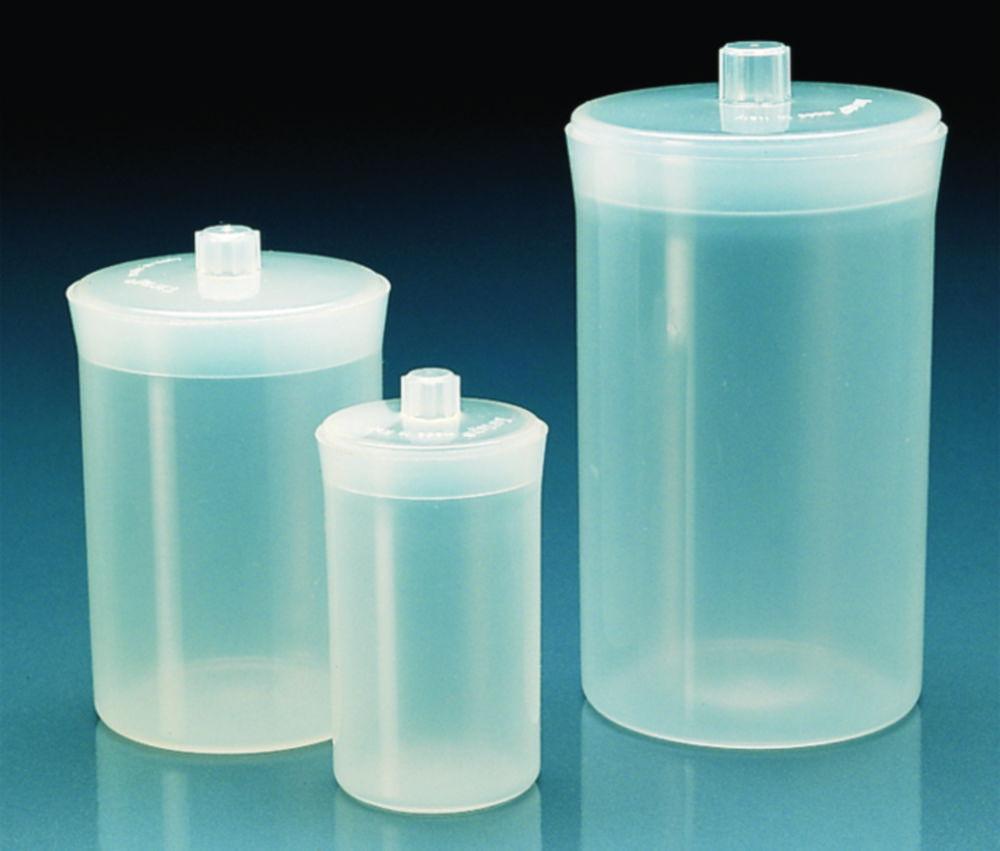 Kartell Weighing Bottles, 120 x 70 mm, 400 ml, PP, with Push-On Lid