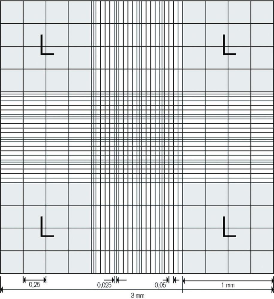 BRAND Counting Chamber acc. to Neubauer BLAUBRAND, Double Ruling, with Spring Clips, Chamber Depth 0.1 mm

