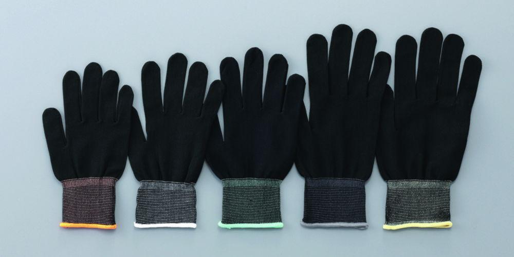 As One ASPURE Inner Gloves, Size S, Black, Overlock, Polyester, Pack of 30x10 Pairs