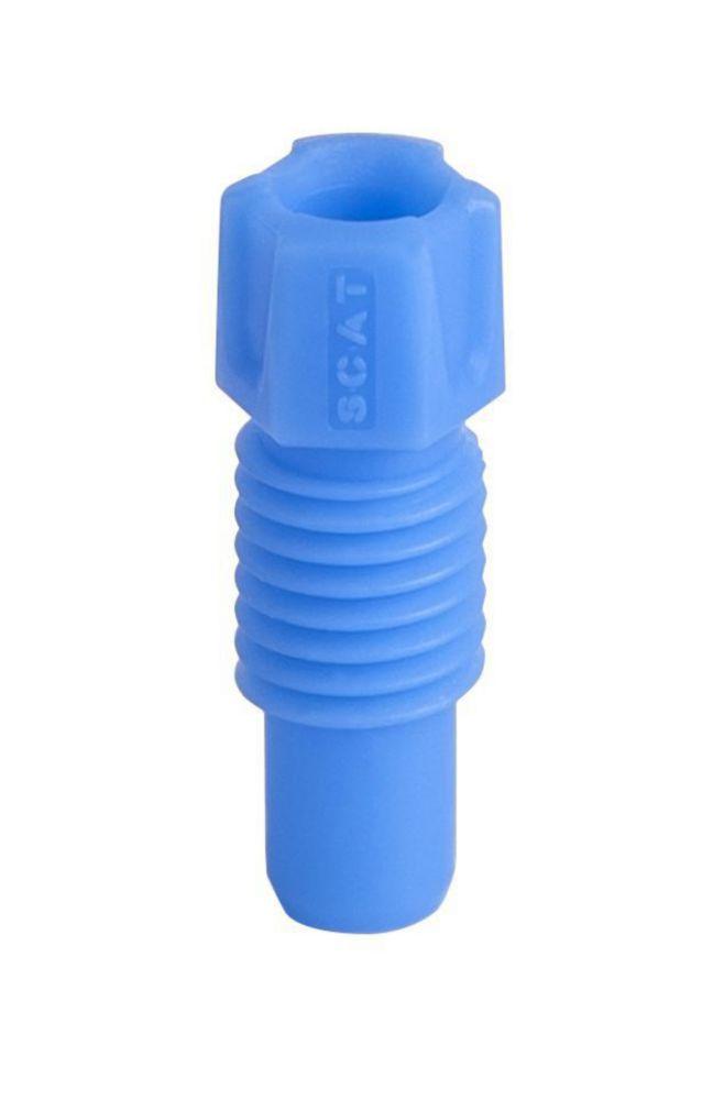 SCAT PFA Fitting I.D. 3.2 mm with Integrated Ferrule, Blue, Pack of 5

