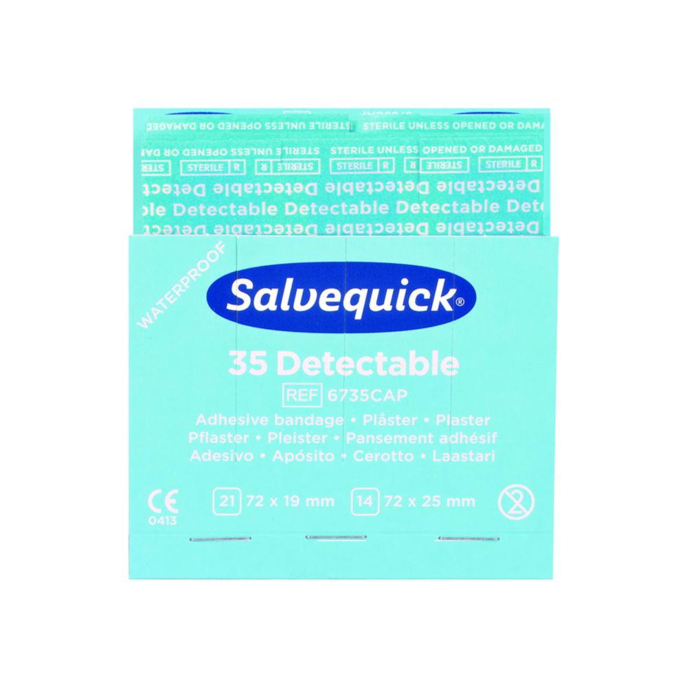 W.Söhngen Salvequick Plaster Strips Detectable, Ref. 6735, Pack of 35
