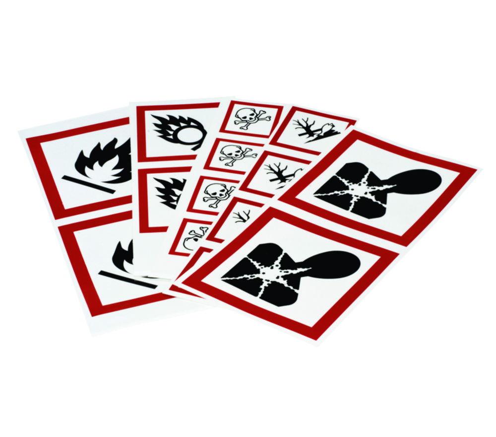 Brady GHS Symbol "Flammable" PIC 1802-100*100-B7541-CRD 100x100 mm, Card, Pack of 4