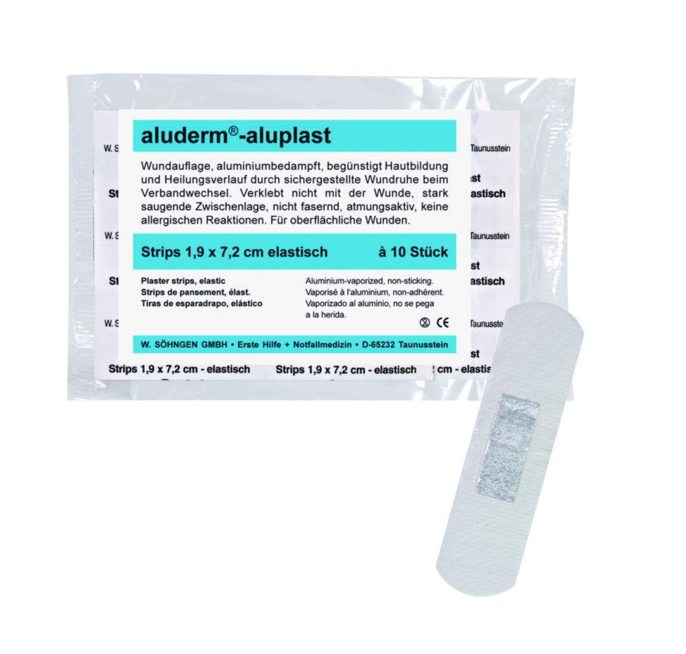 W.Söhngen Aluderm Aluplast Elastic Strips 19 x 72 mm Pack of 10


