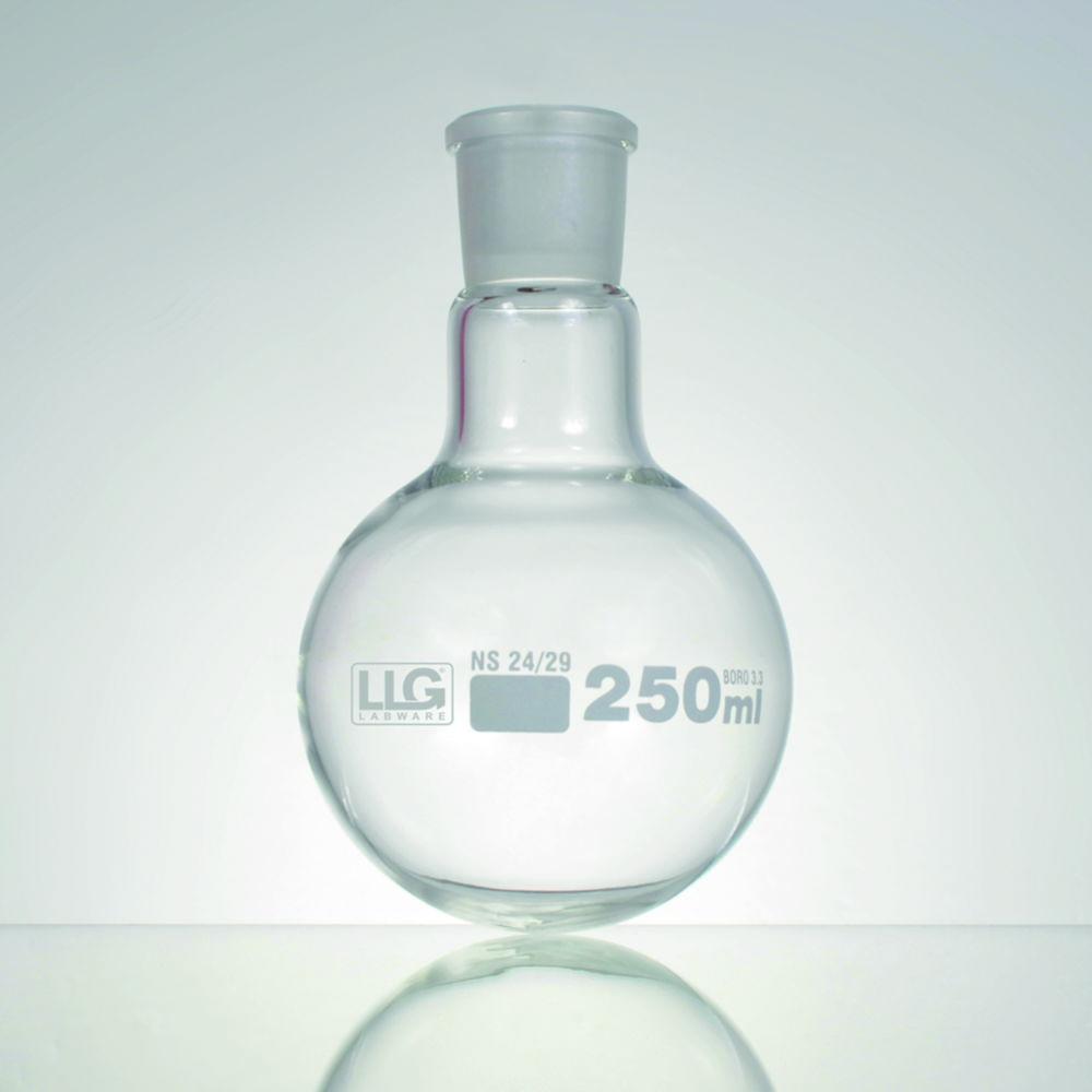 LLG Round Bottom Flask, 50 mL, NS 14/23, Boro 3.3, Pack of 2