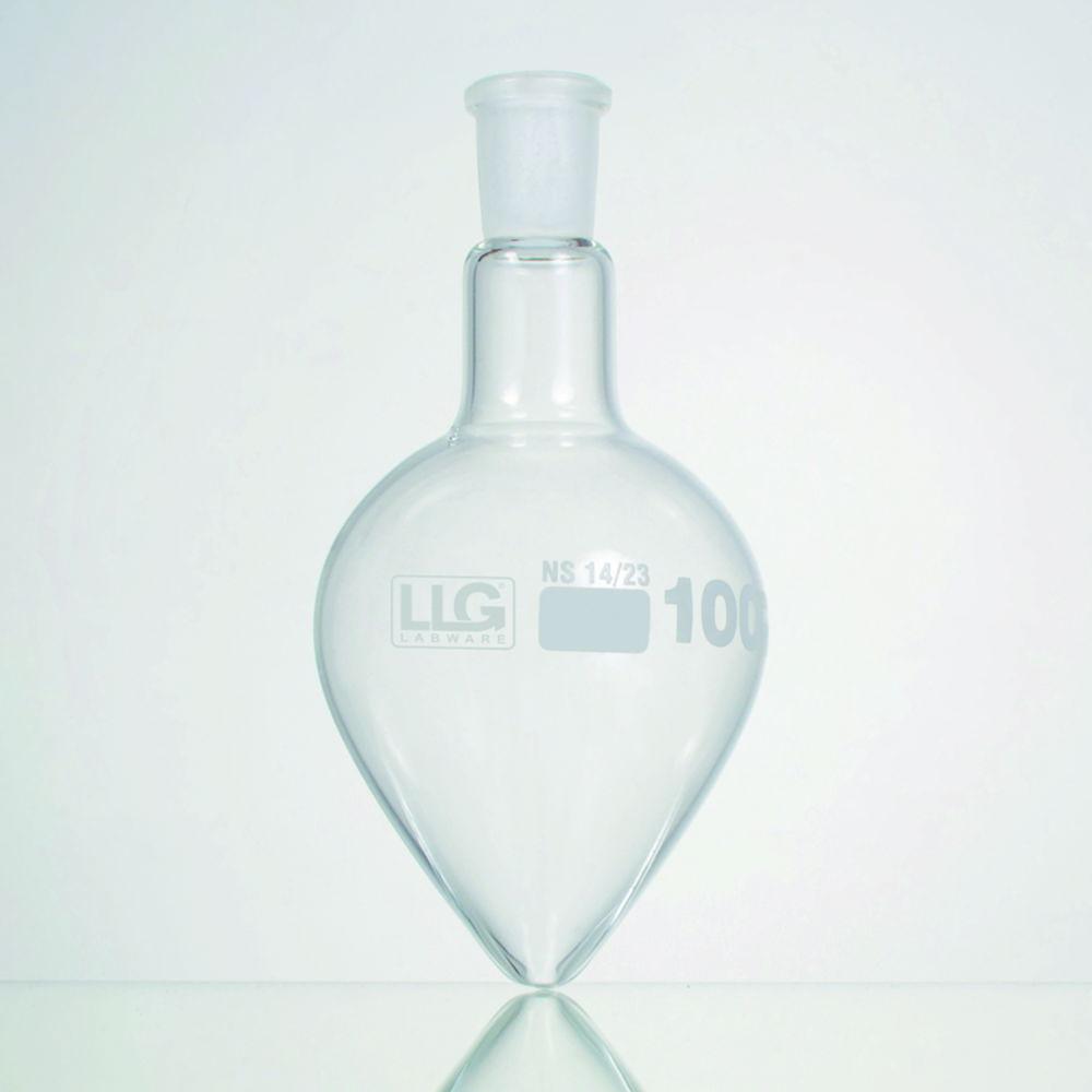 LLG Pear Shape Flask 100 ml NS 29/32, Boro 3.3

