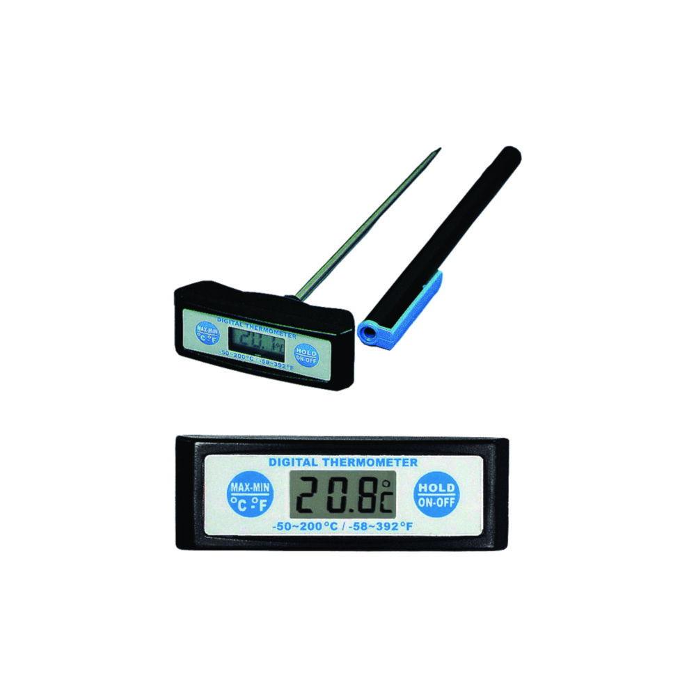 Amarell Digital Thermometers, Type "Multi", -50 ... 200 °C, with Stainless Steel Probe 500 x 3.5 mm