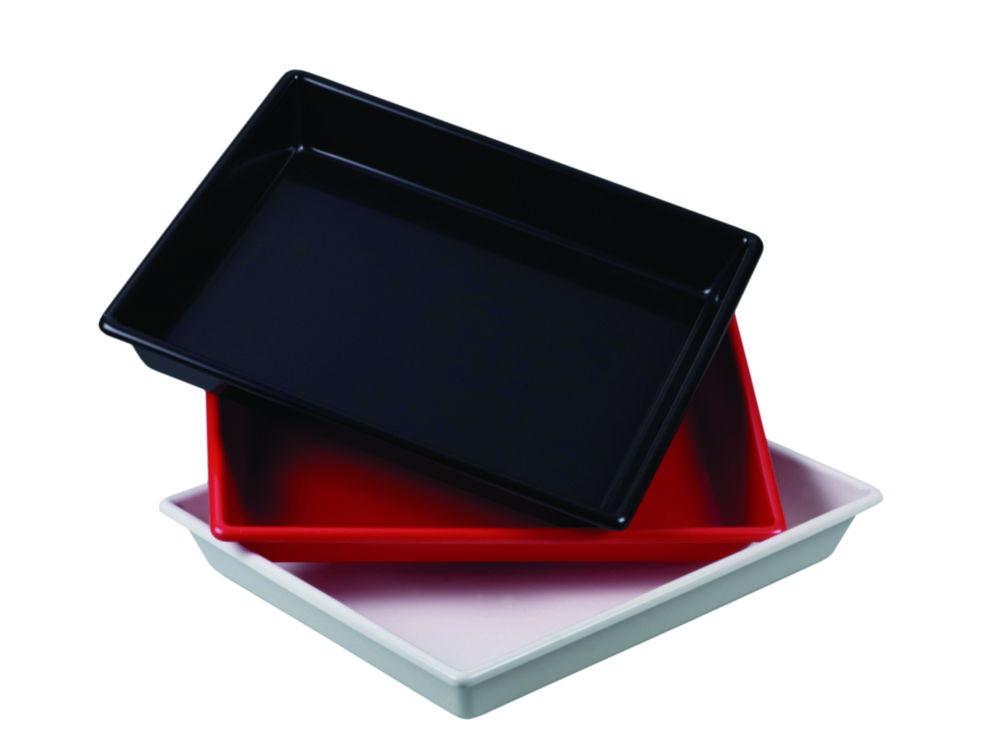 Bürkle Photographic Tray 400x500x60, White Tray Base 420x510 mm, PVC, Without Grooves