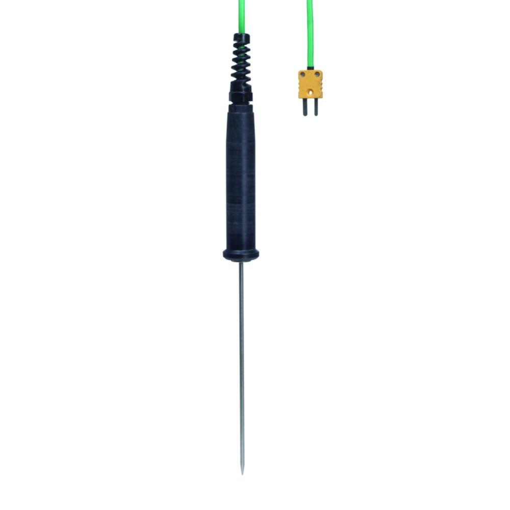 Ludwig Schneider Penetration Probe with Handle, Type K, -50 ... 600 °C, Class 2, to DIN EN 60584, for Type 13100