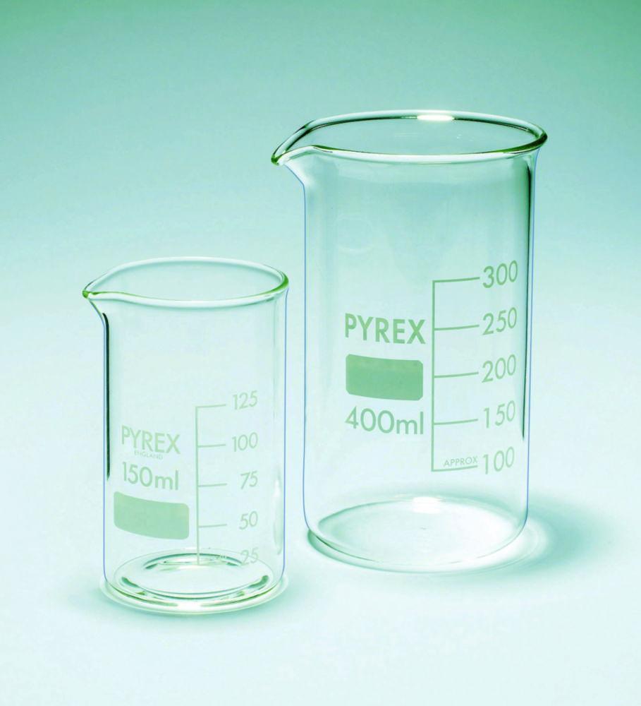 DWK Beaker 150 ml Tall Form Pyrex Borosilicate Glass Graduated Pack of 10