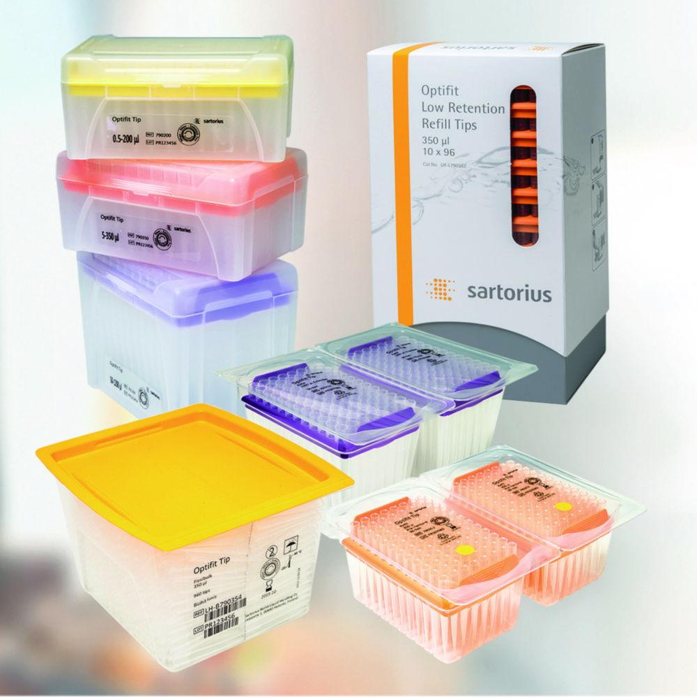 Sartorius Optifit Pipette Tips 10-1000µl Pre-Sterilized, Pack of 10x96