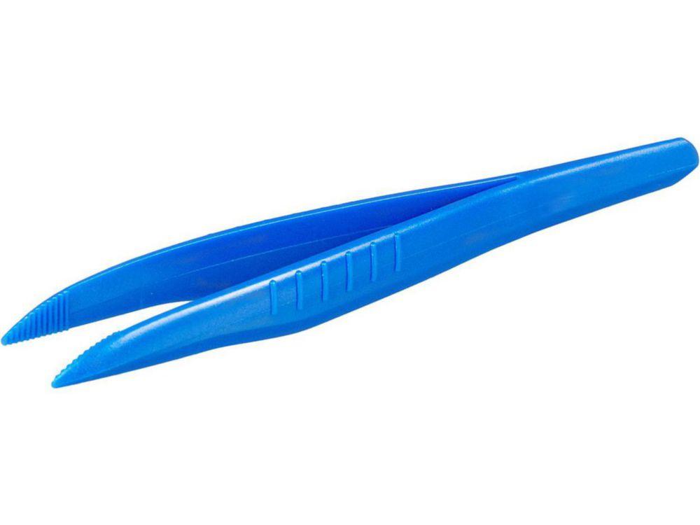 Bürkle Disposable Forceps 130 mm, PS Pointed, Blue, Sterile, Pack of 100