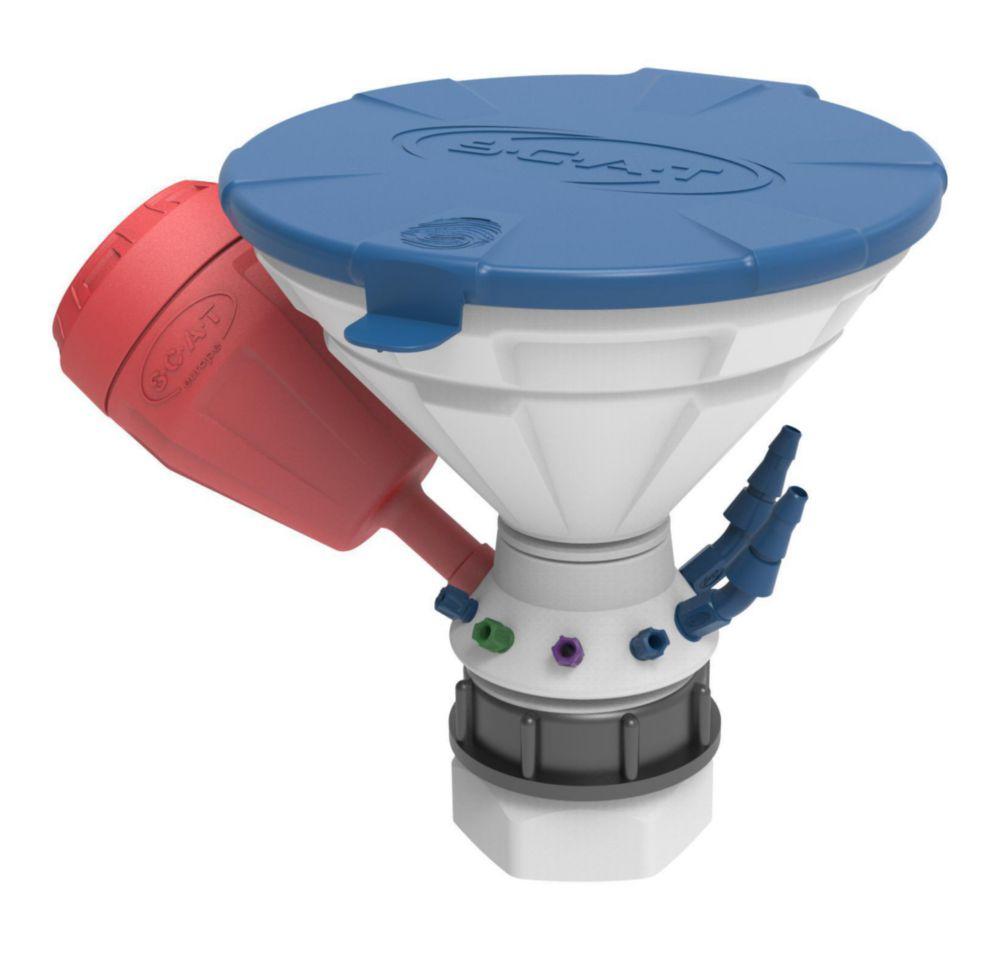 SCAT Universal Waste Hub "JAN" – S50 Safety Funnel, 4x 1.6/2.3/3.2 mm OD
