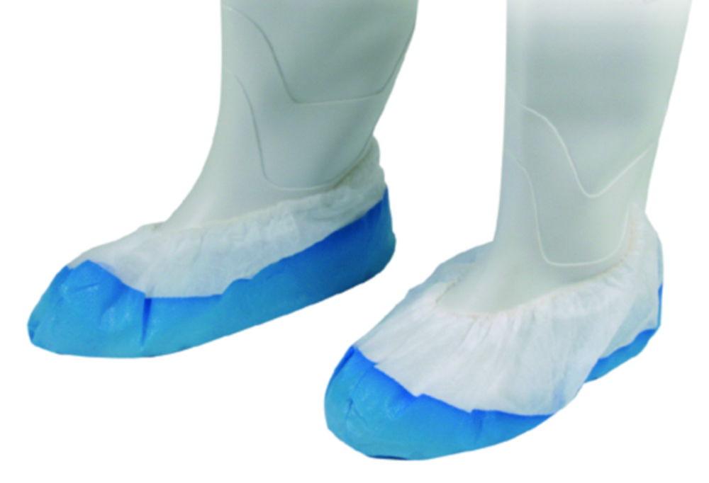Unigloves Over Shoes White Fleece With CPE Base, Blue, 400 mm, Pack of 50

