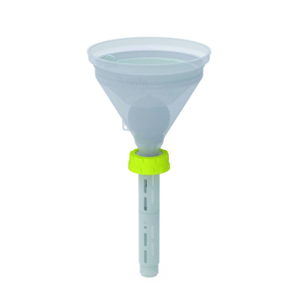 Bohlender b.safe Funnel 180 S 60 – Ø 180 mm, White, Static‑Dissipative PE‑EX with Level Indicator
