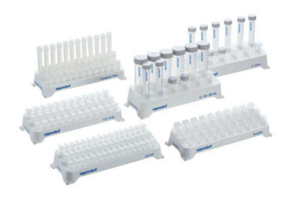 Eppendorf Cuvette Rack, 30 Positions, White, Autoclavable, Pack of 2

