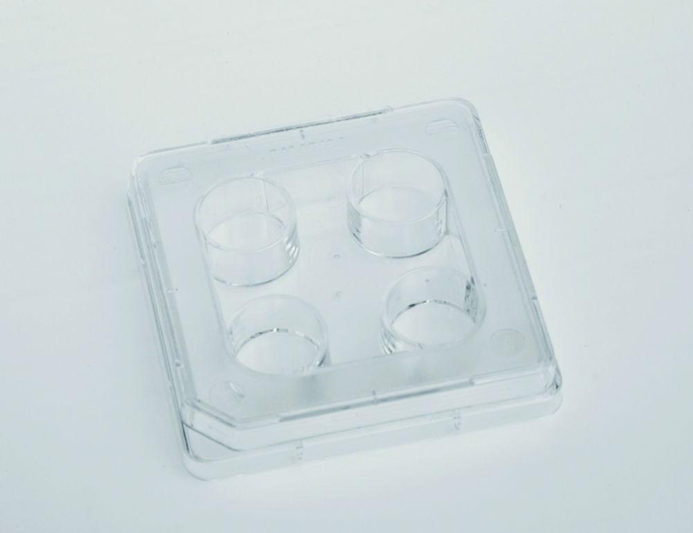 Thermo Nunc 4-Well Dishes, 66 x 66 mm, 1.9 mL, Sterile, Nunclon Delta (Pack of 120)