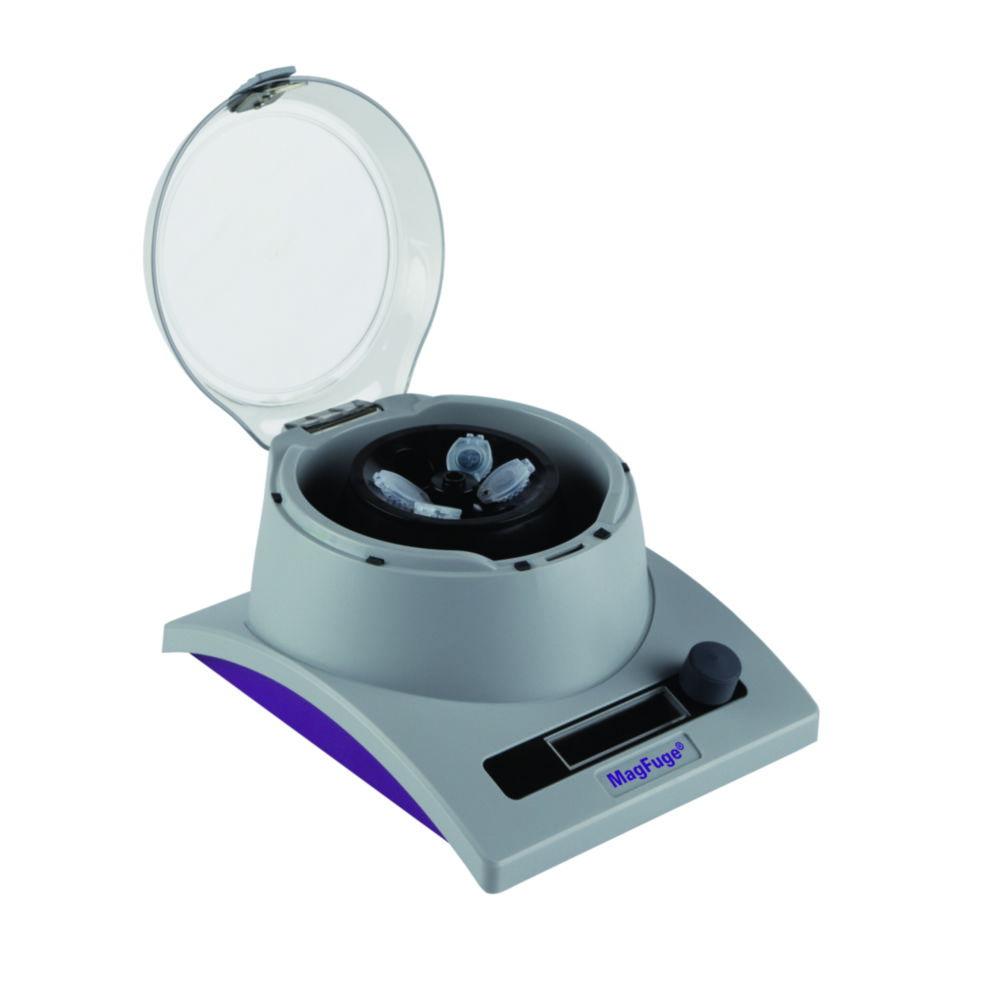Heathrow Scientific High-Speed Centrifuge 3L Stirrer MagFuge, Grey/Purple, Centrifuge 500-12.500 RPM, Magnetic Stirrer 50-2.500 RPM