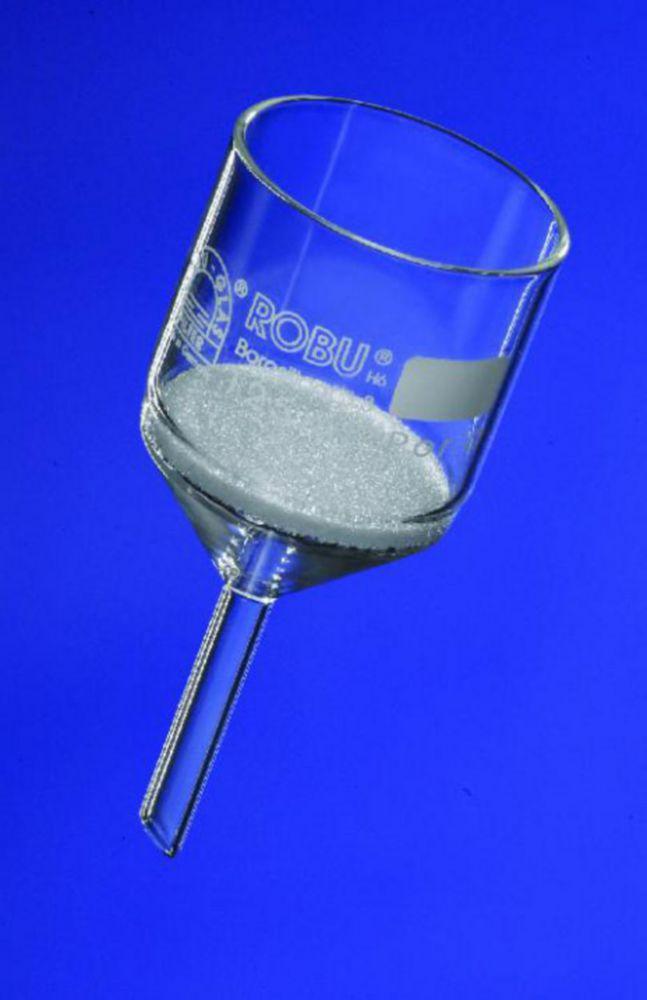 ROBU Filter Funnels 125 mL, Porosity 4, 60 mm Ø, 10 mm Stem Ø
