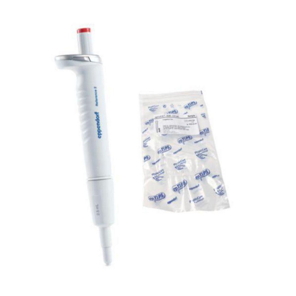Eppendorf Reference 2 G Variable Single-Channel Pipette 0.25-2.5 mL, Red, including EpT.I.P.S. Box