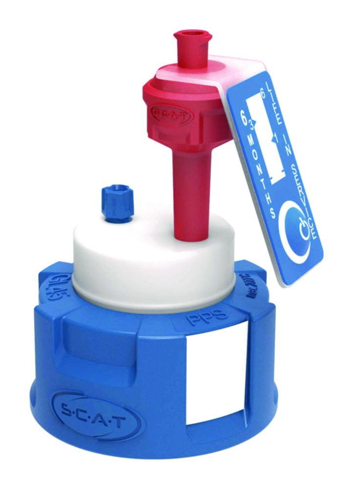 SCAT SafetyCap I, V2.0, GL45 1x PFA-fitting 3,2 mm OD with Air Valve