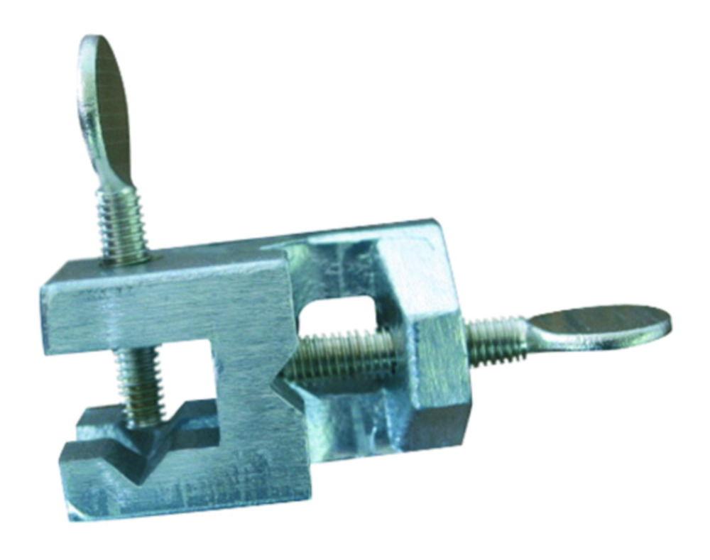 Multi-purpose bosshead, light alloy, 16mm, M8 brass nickelplated thumb srews