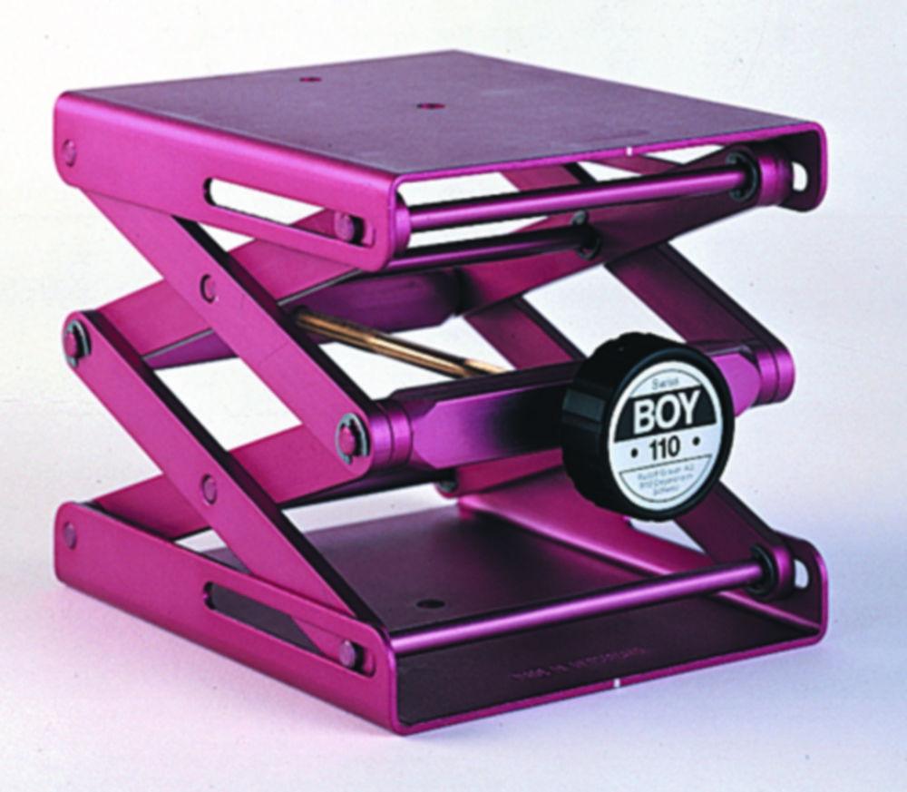 Rudolf Grauer Lab Jack Swiss Boy 110 Aluminium, Red, Plate 120x140 mm Load 50 kg