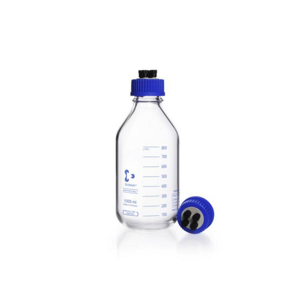 DWK Duran Laboratory Bottle, 1000 mL, HPLC, GL 45, PP, 4-Port Screw Cap