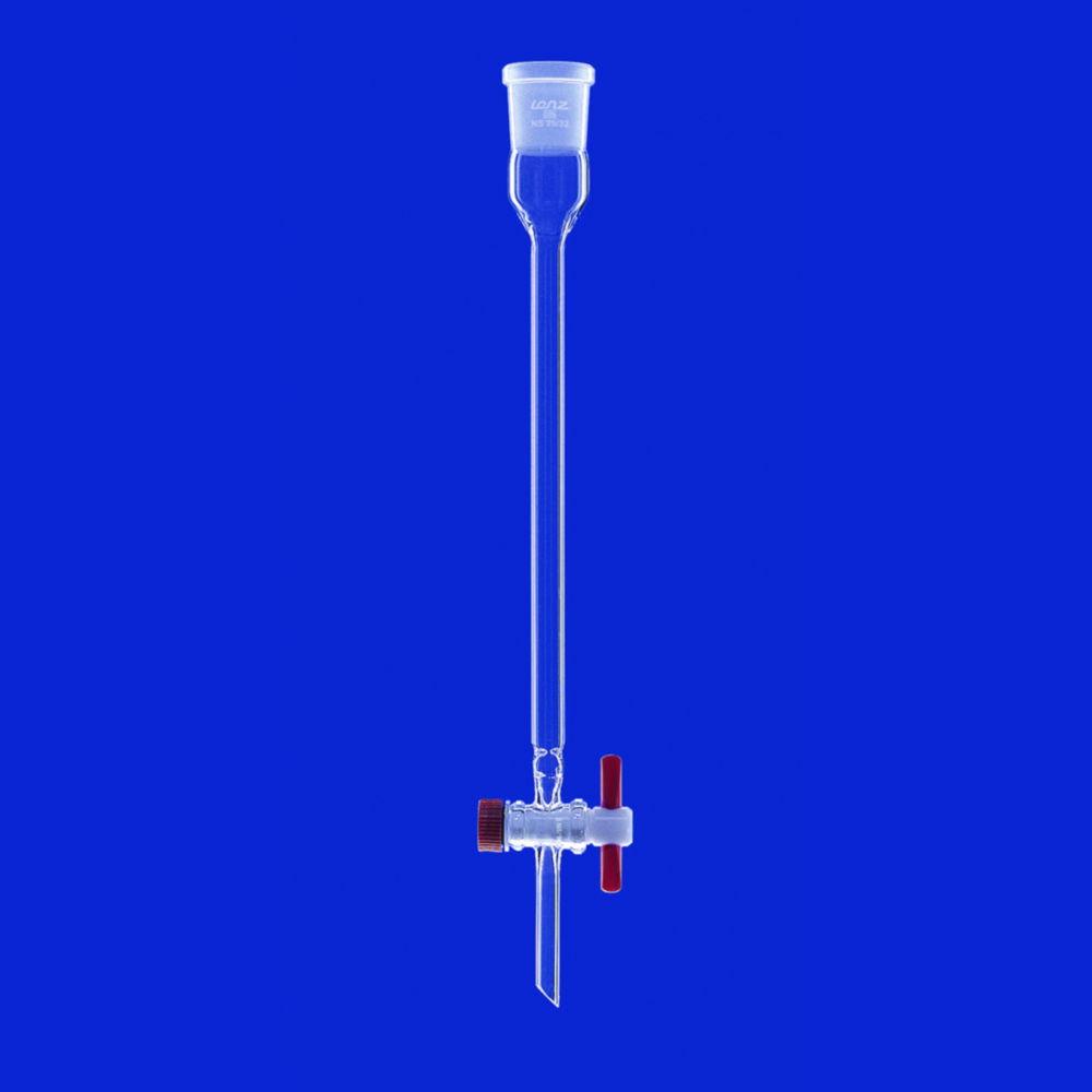 Lenz-Laborglas Chromatographic Columns with Indentations and PTFE Stopcock Length 600 mm DMM 30

