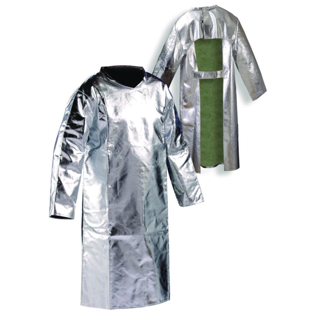 Heat protection frontal protection jacket size 54 up to 1000°C radiant heat, Preox aramid fabric, Back open, DIN EN ISO 11612, CE KAT III