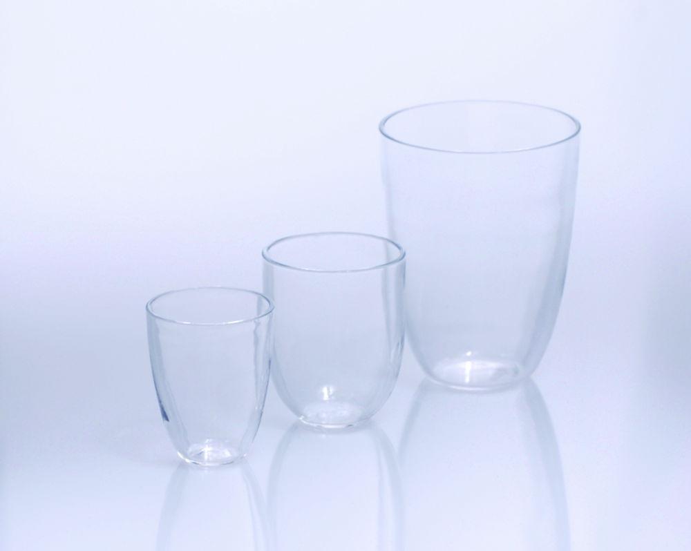Quartz glass crucible 24 ml 35x44 mm, tall form