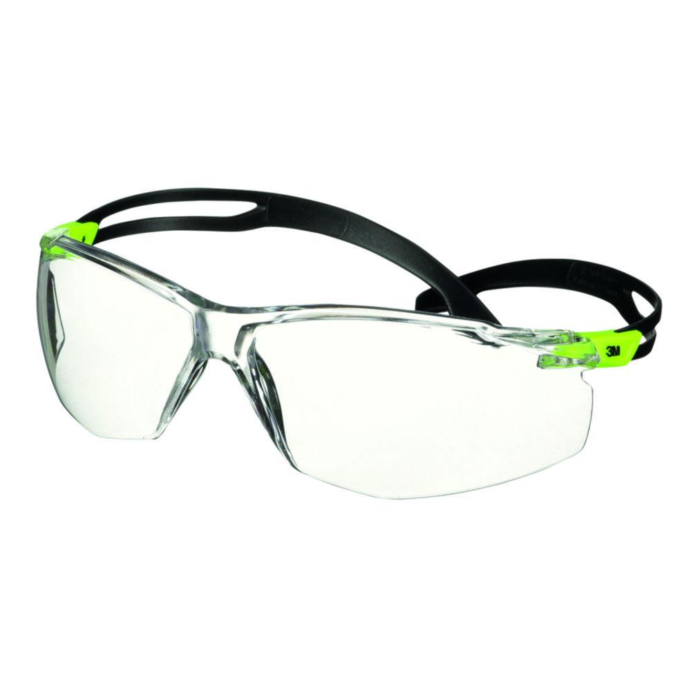 3M™ Protective Goggles SecureFit™ 500 Scotchgard™ Anti-Scratch/Anti-Fog Coating Transparent Lens Green Frame