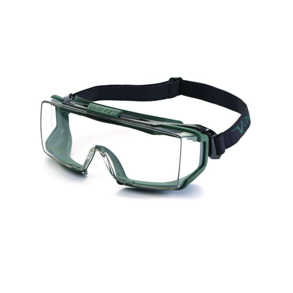 OTG safety goggles, TPR gasket headband (16321 U DT 3 4), clear lens (U UL1.2 DT K N) with Vanguard coating