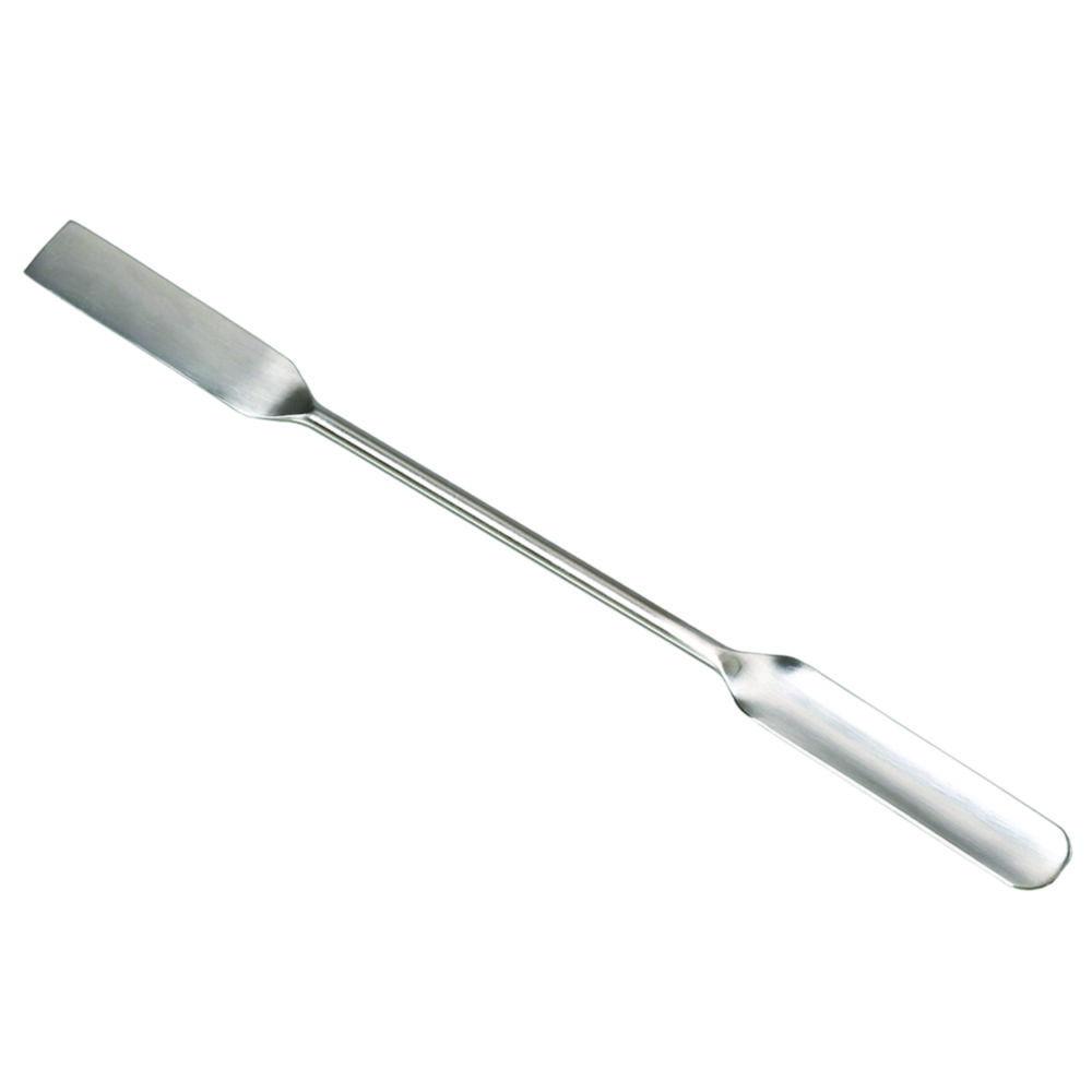 Powder spatula square/half-shell, AISI 304, 210 mm
