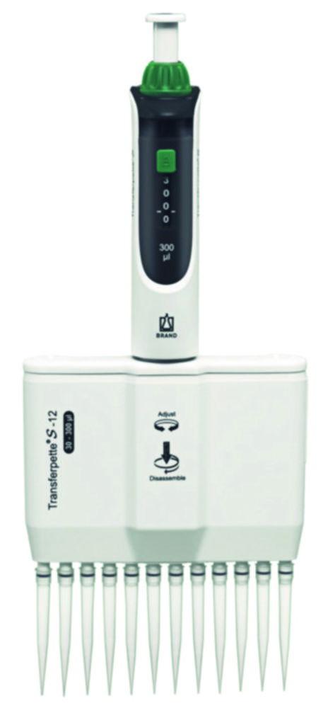 BRAND Transferpette S-12, Variable 30-300 µL, M12-300, DE-M