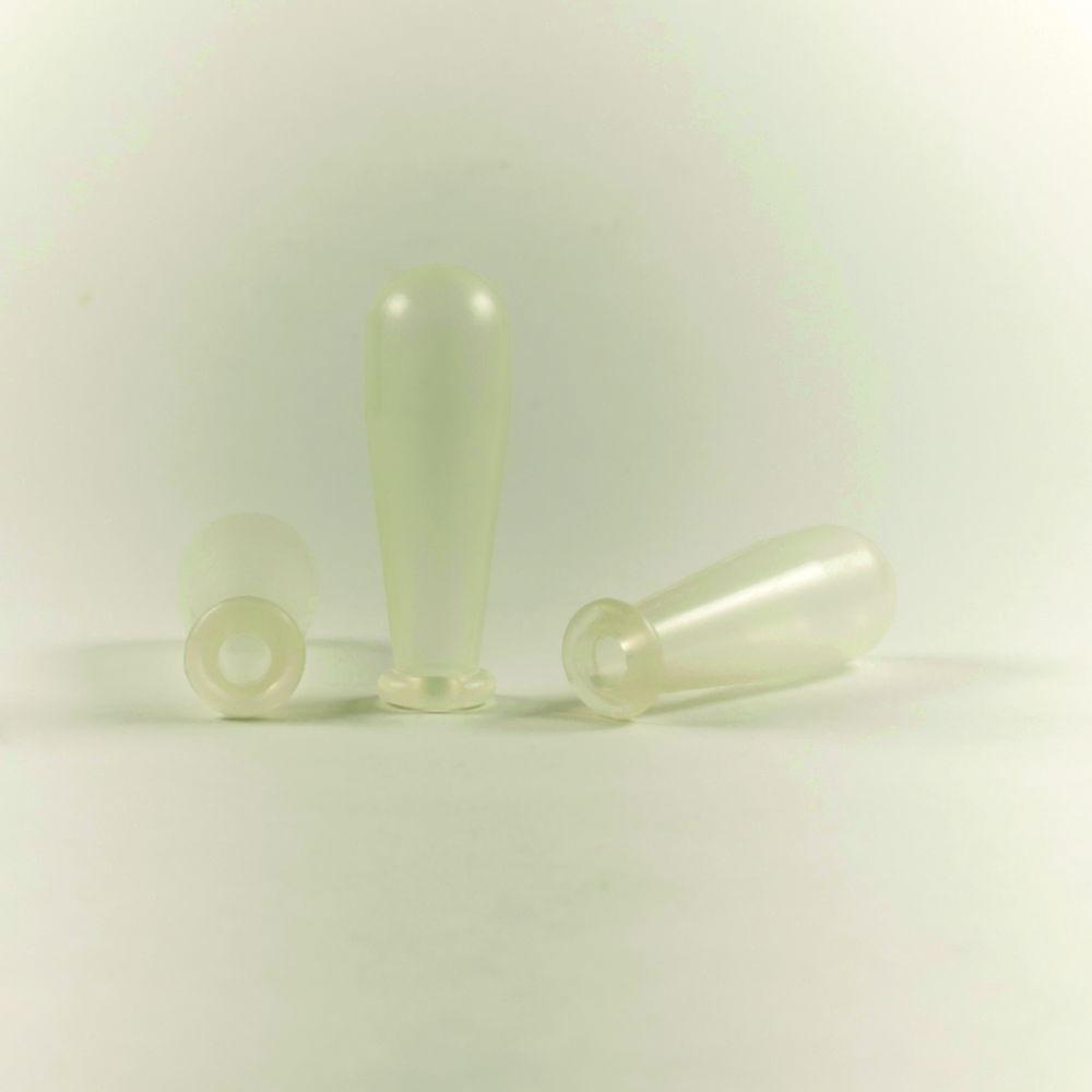 Deutsch & Neumann Transparent Silicone Pipet Teats (VMQ) – Pack of 10