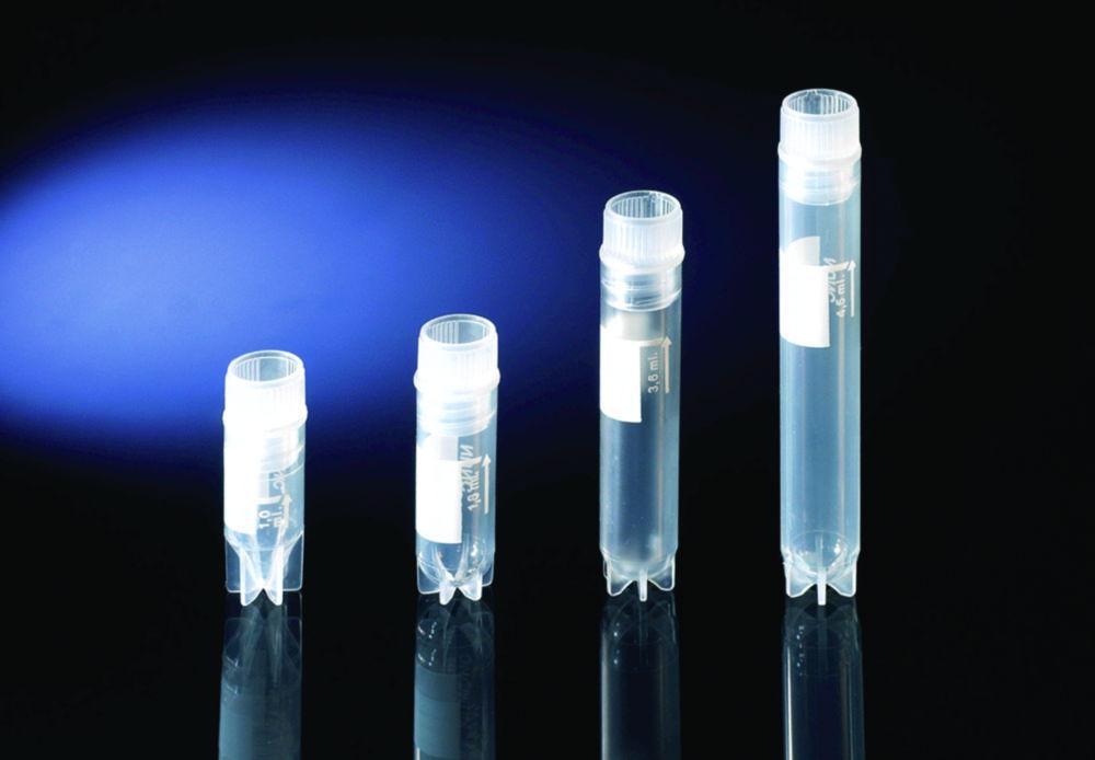 Thermo Nunc Cryotubes 1.8 mL PP Clear with Cap - Internal Thread, U-Shaped with Writing Area, Sterile (Pack of 9x50)