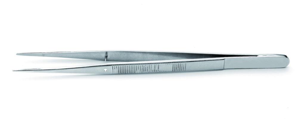 Ideal-tek Tweezers (155 mm, Stainless Steel, Type 648.SA, Straight Fine Tips, Nickel-Plated)