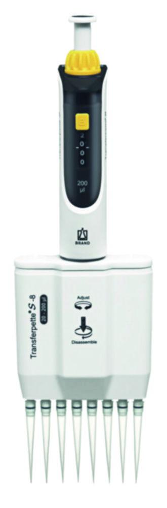 BRAND Transferpette S 8 Variabel 20-200 µL M8 200 DE