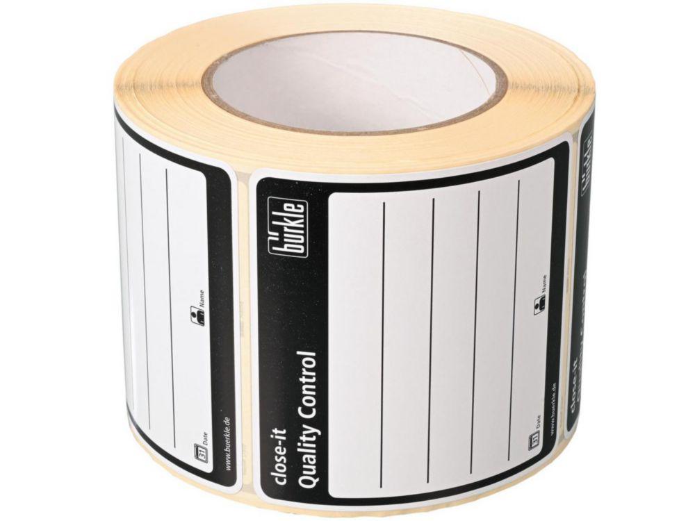 Bürkle Control Seals Clos-it Printed Black Pack of 500