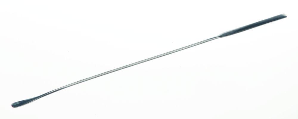 BOCHEM Double Spatula 130 mm, 18/10 Steel Type 2 Micro, Spoon 10 x 5 mm, Spoon-Shaped on One Side