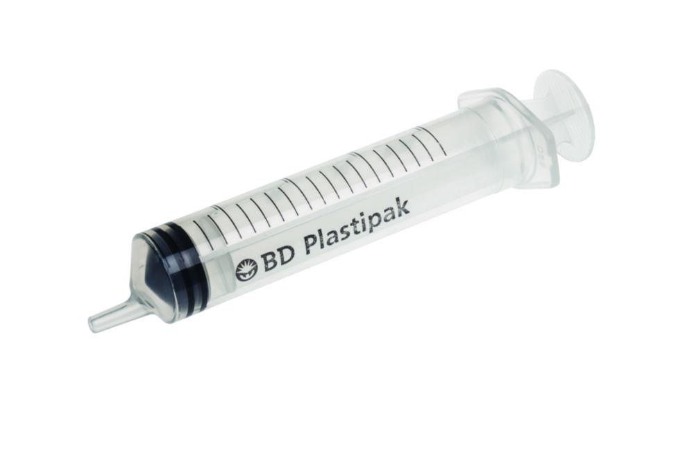 Becton Dickinson Plastipak Disposable Syringes 20 ml PP, with Luer Nozzle, Two-Piece Plunger, Eccentric, Sterile, Pack of 120