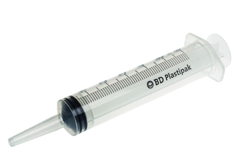 Becton Dickinson Plastipak Syringes 50/60 ml with Centric Catheter Tip, EO-Sterilized, Pack of 60